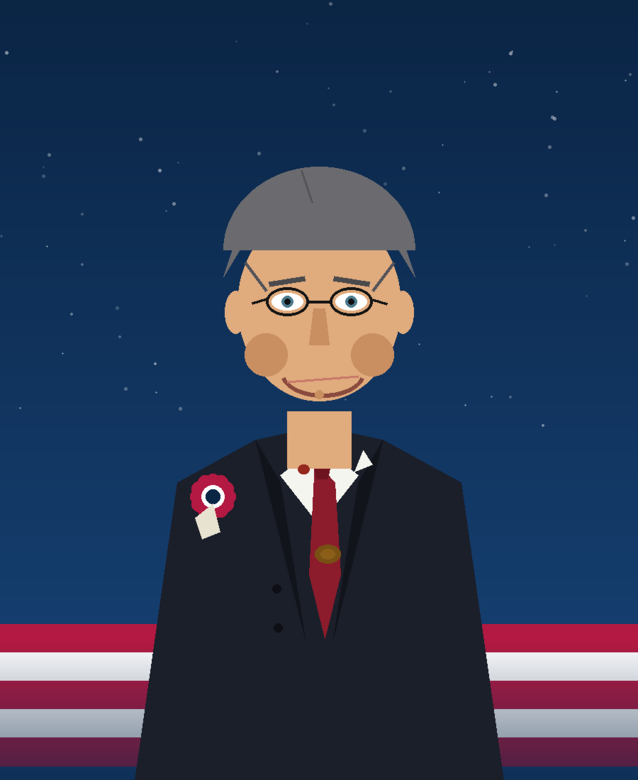 Official campaign portrait of Sloppy McSlopface